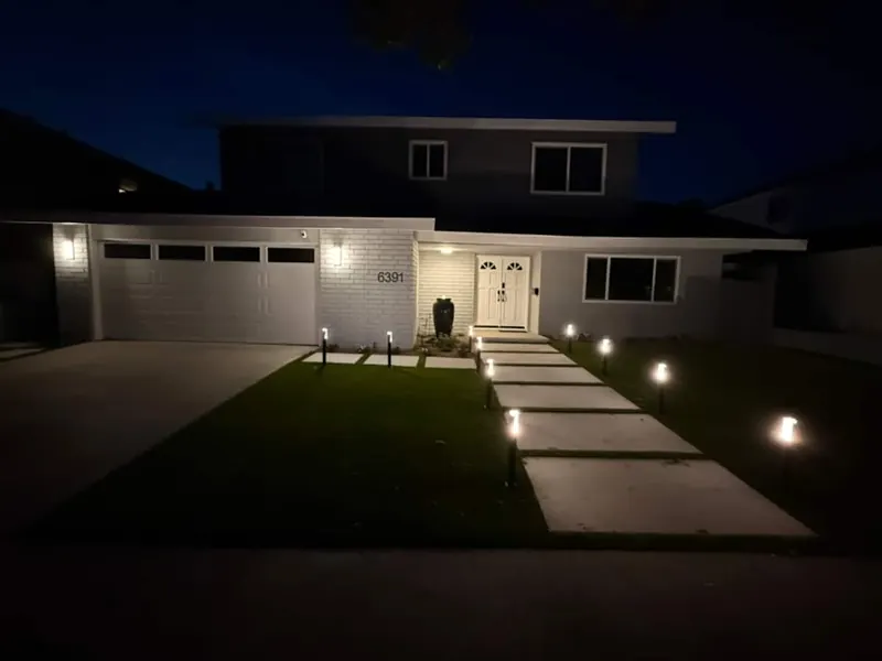 The home at night